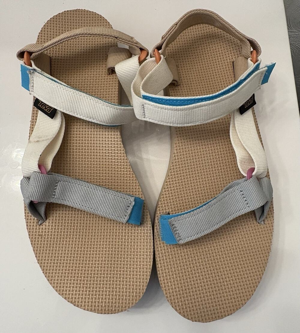 Teva Midform Universal Sandals Women’s 8 Slingback Comfort 1090969 Gray White